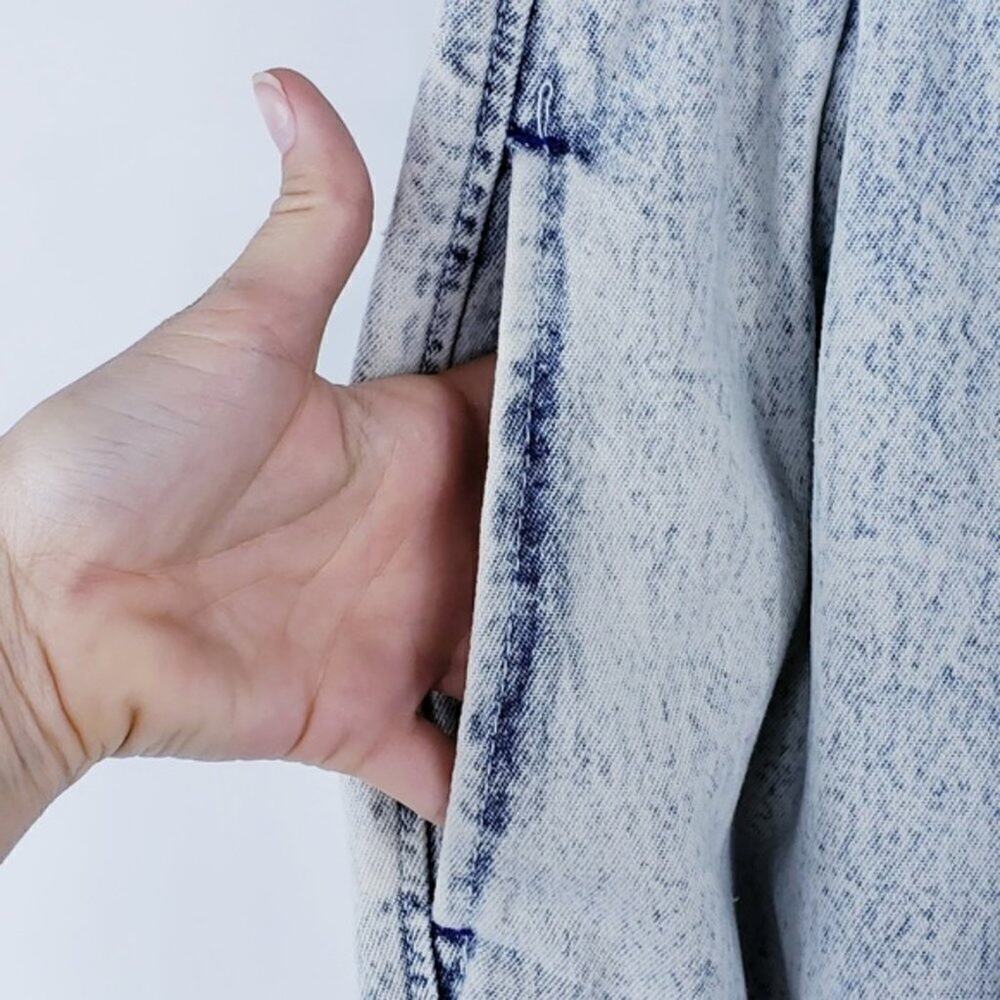 Vintage 80's/90's Lee Acid Wash High Rise Slouch Relaxed Jean Pants - Picture 6 of 11